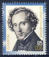 DDR 1984 Mi-Nr. 2852 ** 175. Geburtstag von Felix Mendelssohn Bartholdy