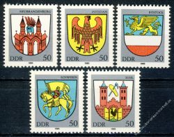 DDR 1985 Mi-Nr. 2934-2938 ** Stadtwappen