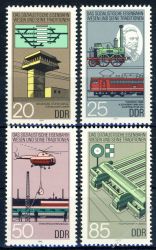 DDR 1985 Mi-Nr. 2968-2971 ** Eisenbahnwesen