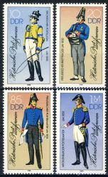 DDR 1986 Mi-Nr. 2997I-3000I ** Historische Postuniformen