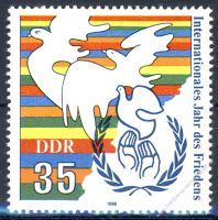 DDR 1986 Mi-Nr. 3036 ** Internationales Jahr des Friedens
