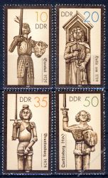 DDR 1987 Mi-Nr. 3063-3066 ** Historische Denkmale