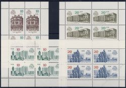 DDR 1987 Mi-Nr. 3075-3078 (Klb) ** 750 Jahre Berlin
