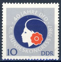 DDR 1987 Mi-Nr. 3079 ** 40 Jahre Demokratischer Frauenbund Deutschlands