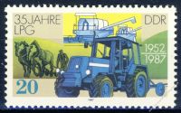 DDR 1987 Mi-Nr. 3090 ** 35 Jahre Landwirtschaftliche Produktionsgenossenschaften