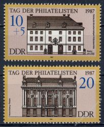 DDR 1987 Mi-Nr. 3118-3119 ** Tag der Philatelisten