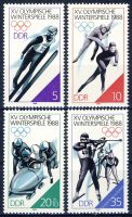 DDR 1988 Mi-Nr. 3140-3143 ** Olympische Winterspiele