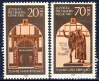 DDR 1988 Mi-Nr. 3153-3154 ** Leipziger Frhjahrsmesse
