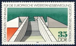 DDR 1988 Mi-Nr. 3196 **  Internationale Mahn- und Gedenksttten