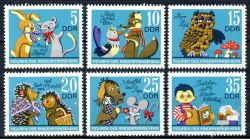 DDR 1972 Mi-Nr. 1807-1812 ** Figuren des Kinderfernsehens der DDR