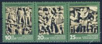 DDR 1974 Mi-Nr. 1988-1990 (ZD) ** Tag der Philatelisten