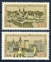 DDR 1976 Mi-Nr. 2153-2154 ** Briefmarkenausstellung junger Philatelisten der DDR
