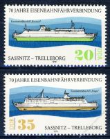 DDR 1979 Mi-Nr. 2429-2430 ** 70 Jahre Eisenbahnfhrverbindung Sanitz-Trelleborg