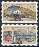 DDR 1980 Mi-Nr. 2532-2533 ** Briefmarkenausstellung der Jugend