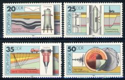 DDR 1980 Mi-Nr. 2557-2560 ** Geophysik