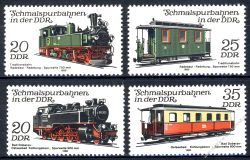 DDR 1980 Mi-Nr. 2562-2565 ** Schmalspurbahnen