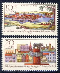 DDR 1982 Mi-Nr. 2722-2723 ** Briefmarkenausstellung der Jugend
