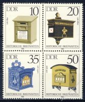 DDR 1985 Mi-Nr. 2924-2927 (ZD) ** Historische Briefksten