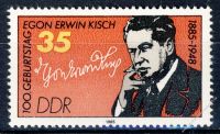 DDR 1985 Mi-Nr. 2940 ** 100. Geburtstag von Egon Erwin Kisch