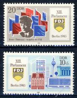 DDR 1985 Mi-Nr. 2947-2948 ** Parlament der Freien Deutschen Jugend