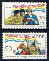 DDR 1985 Mi-Nr. 2959-2960 ** Weltfestspiele der Jugend und Studenten