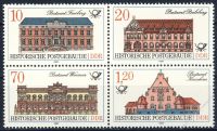 DDR 1987 Mi-Nr. 3067-3070 (ZD) ** Historische Postgebude