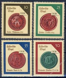 DDR 1988 Mi-Nr. 3156-3159 ** Historische Siegel