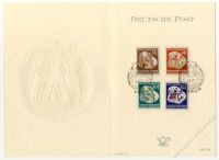 DDR 1951 FDC Mi-Nr. 289-292 SSt. Weltfestspiele der Jugend und Studenten (amtliche Faltkarte)