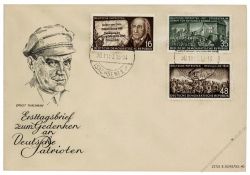 DDR 1953 FDC Mi-Nr. 398-403 ESt. Deutsche Patrioten