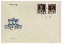 DDR 1955 FDC Mi-Nr. 497 waag. Paar ESt. 400. Todestag von Georgius Agricola