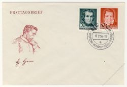 DDR 1956 FDC Mi-Nr. 516-517 SSt. 100. Todestag von Heinrich Heine