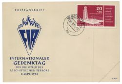 DDR 1956 FDC Mi-Nr. 538 ESt. Aufbau Nationaler Gedenksttten