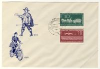 DDR 1958 FDC Mi-Nr. 660-661 ESt. Tag der Briefmarke