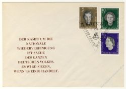 DDR 1959 FDC Mi-Nr. 715-719 SSt. Aufbau der Nationalen Gedenksttte Ravensbrck