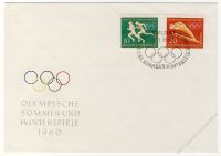 DDR 1960 FDC Mi-Nr. 746-749 SSt. Olympische Sommer- und Winterspiele