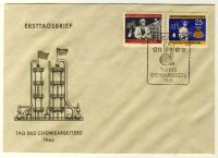 DDR 1960 FDC Mi-Nr. 800-803 SSt. Tag des Chemiearbeiters