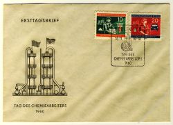 DDR 1960 FDC Mi-Nr. 800-803 SSt. Tag des Chemiearbeiters