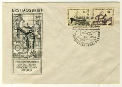 DDR 1961 FDC Mi-Nr. 817-820 SSt. Hochseefischerei