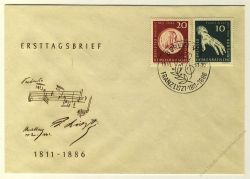 DDR 1961 FDC Mi-Nr. 857-860 SSt. 150. Geburtstag von Franz Liszt