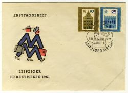 DDR 1961 FDC Mi-Nr. 843-844 SSt. Leipziger Herbstmesse