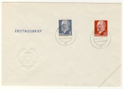 DDR 1961 FDC Mi-Nr. 845-848 ESt. Staatsvorsitzender Walter Ulbricht