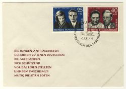 DDR 1961 FDC Mi-Nr. 849-853 SSt. Nationale Gedenksttten