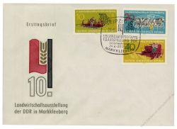 DDR 1962 FDC Mi-Nr. 895-897 SSt. Nationale Landwirtschaftsausstellung