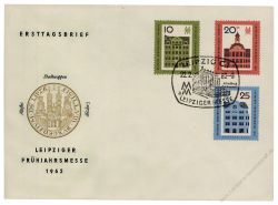 DDR 1962 FDC Mi-Nr. 873-875 SSt. Leipziger Frhjahrsmesse