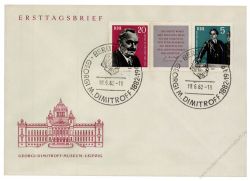 DDR 1962 FDC Mi-Nr. 893-894 (ZD) SSt. 80. Geburtstag von Georgi M. Dimitrow