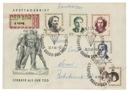 DDR 1962 FDC Mi-Nr. 881-885 SSt. Erhaltung der Nationalen Mahn- und Gedenksttten