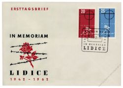 DDR 1962 FDC Mi-Nr. 891-892 SSt. 20. Jahrestag der Zerstrung von Lidice
