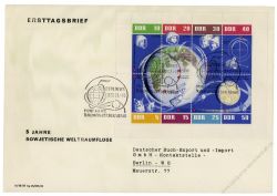 DDR 1962 FDC Mi-Nr. 926-933D (Klb) SSt. 5 Jahre sowjetische Weltraumflge