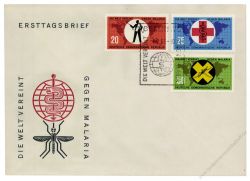 DDR 1963 FDC Mi-Nr. 942-944 SSt. Kampf gegen die Malaria
