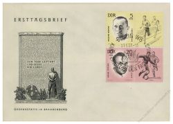 DDR 1963 FDC Mi-Nr. 958-962 (ZD) SSt. Erhaltung der Nationalen Mahn- und Gedenksttten